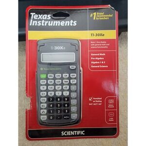Texas Instruments TI-30Xa Scientific Calculator 1-Line Display Battery Powered